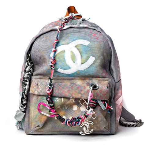 chanel graffiti backpack replica|sothebys Chanel bags.